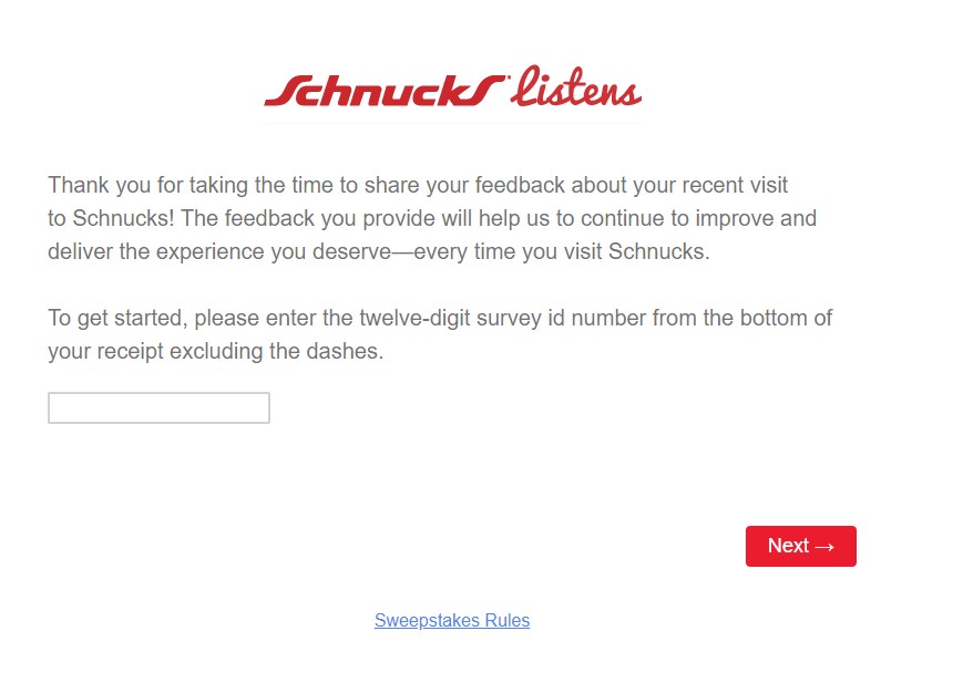 How to Participate in tellschnucks.com Survey - Complete Steps